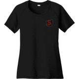 Strathroy Rockets Ladies PosiCharge Tri-Blend Wicking Scoop Neck Raglan Tee