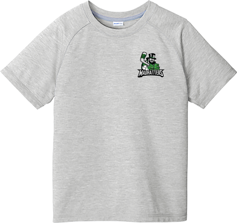 Atlanta Madhatters Youth PosiCharge  Tri-Blend Wicking Raglan Tee